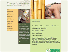 Tablet Screenshot of massagebyaaa.com